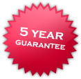 5 Year Warranty